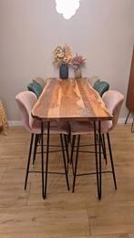 Bartafel 'Michel' Boomstam, 180 x 70cm, Huis en Inrichting, Tafels | Eettafels, Ophalen, Gebruikt, 50 tot 100 cm, 150 tot 200 cm