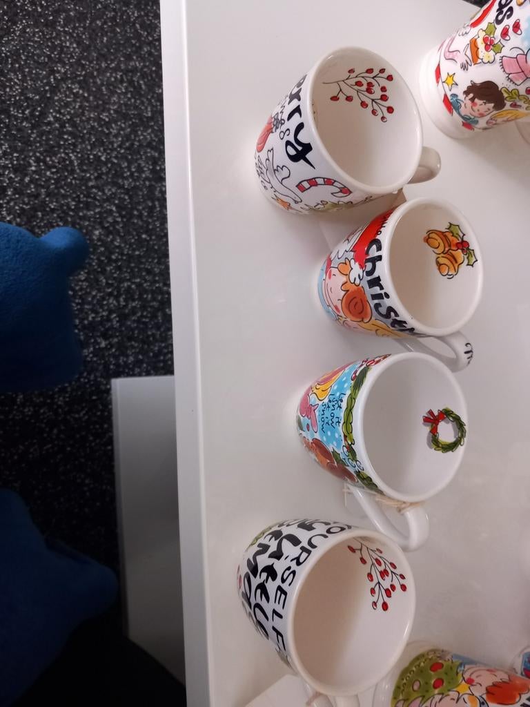Blond Amsterdam Kerst Mokjes Set, Huis en Inrichting, Ophalen of Verzenden, Zo goed als nieuw