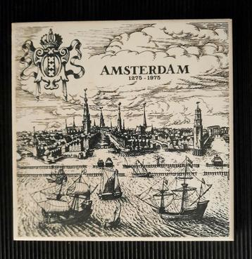 Originele nieuwe Mosa tegel Amsterdam 700 jaar (1275-1975) beschikbaar voor biedingen
