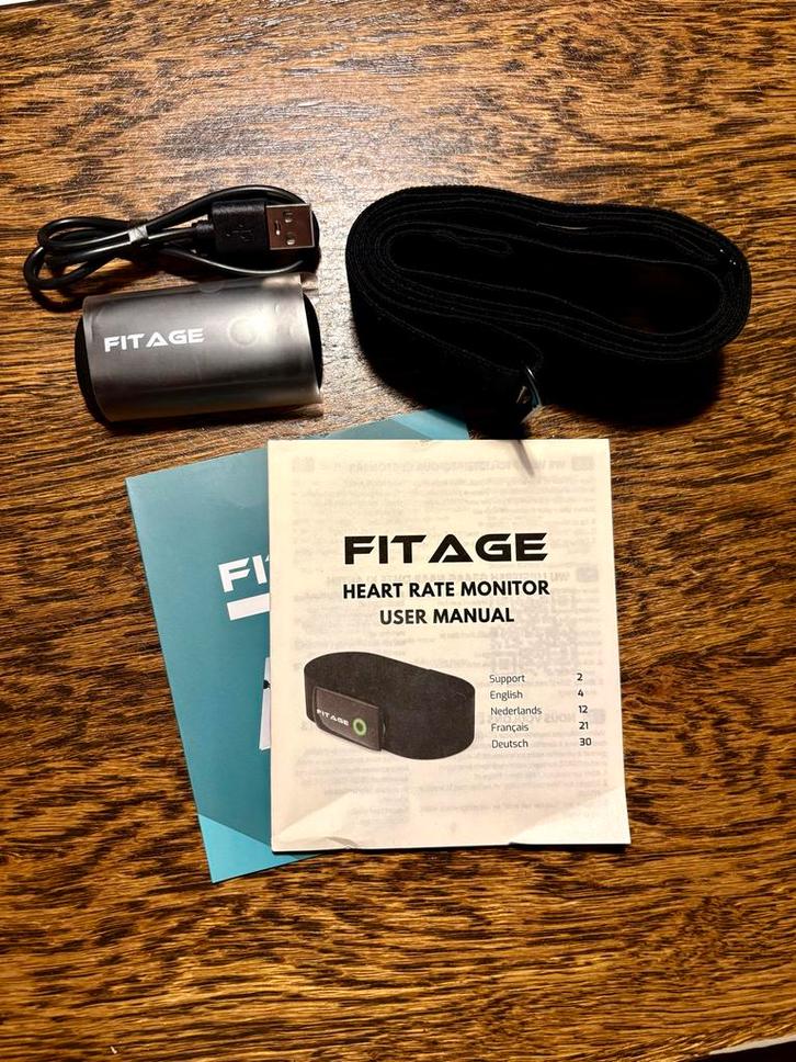 Fitage 20 Hartslagband - Oplaadbaar - Nieuw, Sport en Fitness, Hartslagmeters, Nieuw, Overige merken, Met borstriem, Ophalen of Verzenden