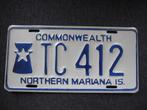 Northern Mariana nummerplaat kentekenplaten nummerplaten, Verzamelen, Ophalen of Verzenden, Gebruikt, Auto's