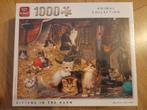 King Animal puzzel 1000 stukjes Kittens in the barn (NIEUW), Nieuw, Ophalen of Verzenden, 500 t/m 1500 stukjes, Legpuzzel