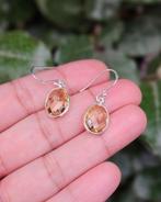 Citrien Oorhanger Rakki - Echt Zilver, Sieraden, Tassen en Uiterlijk, Oorbellen, Hangers, Geel, Info@lavicollection.com, Nieuw