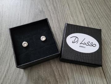 DI LUSSO zilveren oorbellen met zirkonia *nieuw* ~ NH0600 beschikbaar voor biedingen