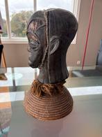 Houten kop uit Kameroen - Apart en Beschadigd, Ophalen of Verzenden