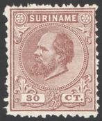 Suriname NVPH nr 11 ongebruikt Koning Willem III 1888, Postzegels en Munten, Postzegels | Suriname, Verzenden, Postfris