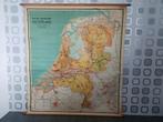 Nieuwe Wandkaart van Nederland, Antiek en Kunst, Ophalen, Aardrijkskunde