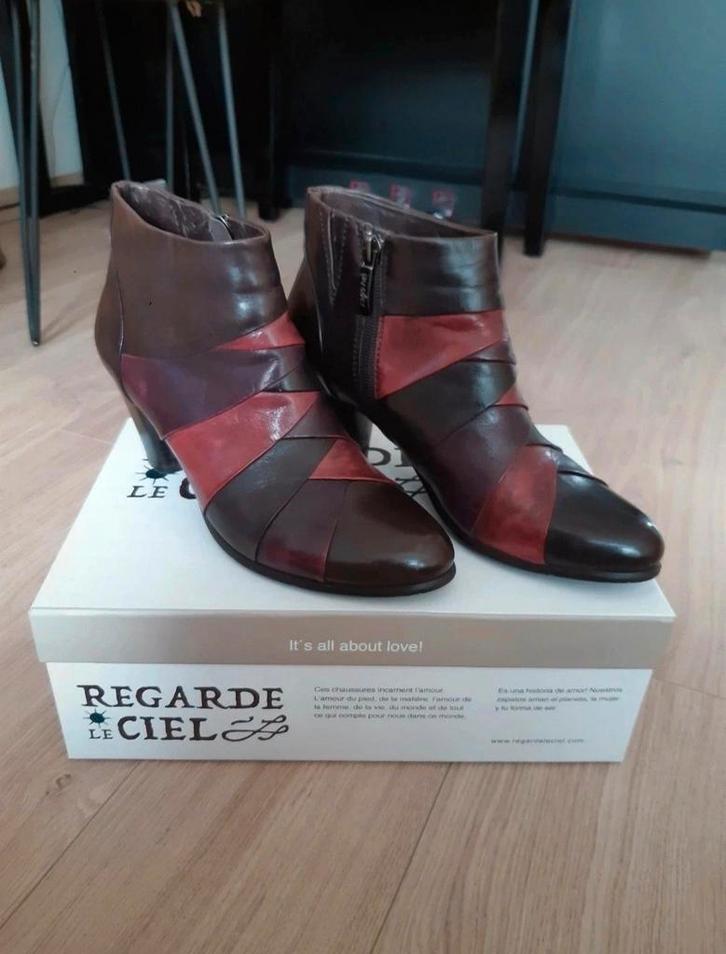 Regarde le ciel enkellaarsjes - mt 38, ZGAN, Kleding | Dames, Schoenen, Zo goed als nieuw, Lage of Enkellaarzen, Bruin, Verzenden