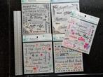KAISERCRAFT 5X RUB-ONS WRIJFPLAATJES RUBON JOURNAL PLANNER, Ophalen of Verzenden, Nieuw, Versiering of Embellishment, Overige merken