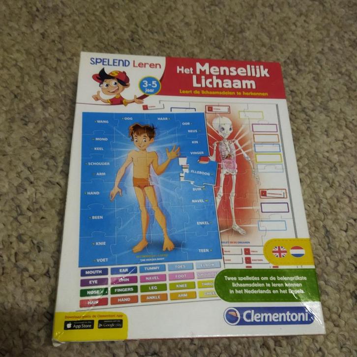 Het Menselijk Lichaam puzzel, Kinderen en Baby's, Speelgoed | Kinderpuzzels, Zo goed als nieuw, 2 tot 4 jaar, 10 tot 50 stukjes