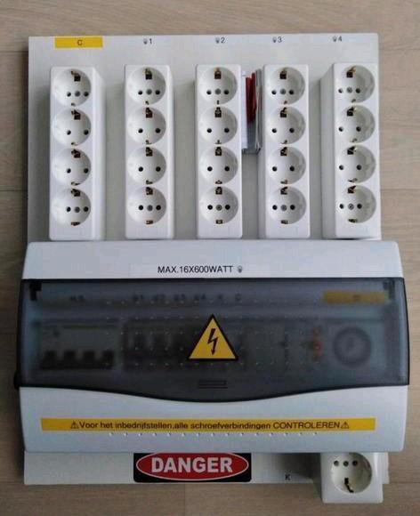 Schakelbord stroombord kweekspullen tbv lampen, Hobby en Vrije tijd, Elektronica-componenten, Nieuw, Ophalen of Verzenden