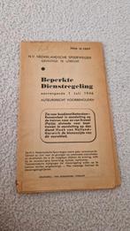Dienstregeling N.S. 1946 Nationale Spoorwegen, Ophalen of Verzenden, 20e eeuw of later, Gelezen