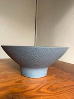 Vintage blauwe fruitschaal 30 cm, Huis en Inrichting, Ophalen, Schaal, Rond, Zo goed als nieuw
