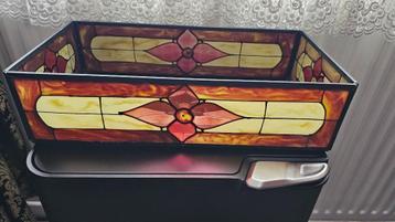 Mooie Tiffany look Glazen schaal/bak🍀41x21 cm🌿🌿 beschikbaar voor biedingen
