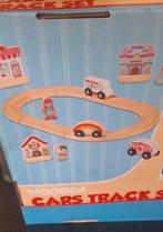 Houten Auto Track Set - Mini Matters, Ophalen of Verzenden, Zo goed als nieuw, Rij- of Hobbelspeelgoed