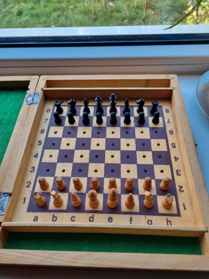 Vintage schaakspel, Hobby en Vrije tijd, Gezelschapsspellen | Bordspellen, Gebruikt, Ophalen of Verzenden