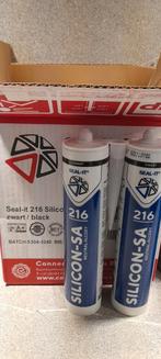 Zwarte silicone kit 10 tubes, Doe-het-zelf en Verbouw, Isolatie en Afdichting, Ophalen of Verzenden, Nieuw, Overige materialen