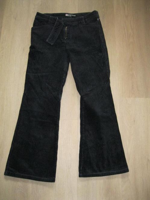 maat S, 1 zwarte Cool Cat heupbroek. dikke rib,, Kleding | Dames, Broeken en Pantalons, Gedragen, Maat 36 (S), Zwart, Lang, Ophalen of Verzenden