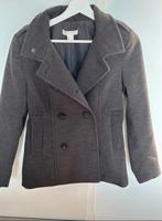 Nieuwe grijze H&M double breasted jas - Maat S, Verzenden, Nieuw, Maat 36 (S), Grijs