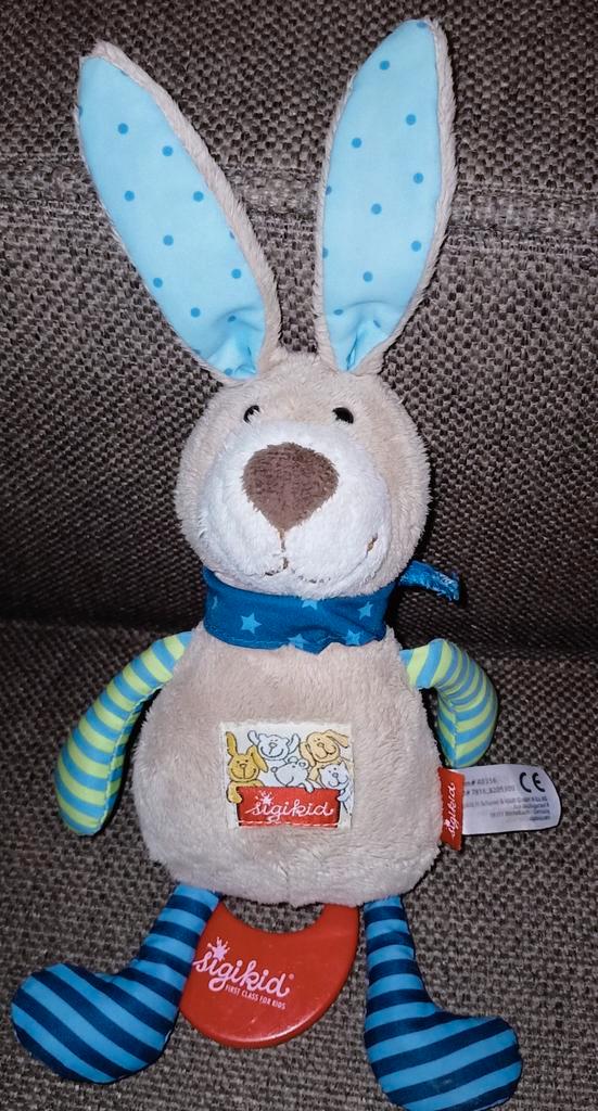 Sigikid muziekdoos haas / konijn., Kinderen en Baby's, Speelgoed | Knuffels en Pluche, Zo goed als nieuw, Konijn, Ophalen of Verzenden