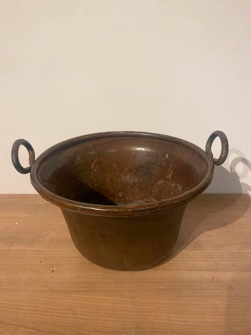 Antieke Koperen Teil met Handvatten, Antiek en Kunst, Antiek | Koper en Brons, Koper, Ophalen