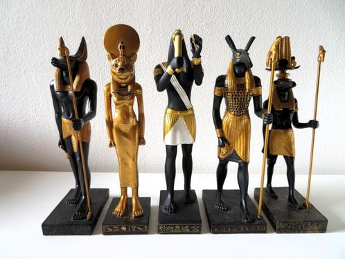5 Egyptisch beelden  -NIEUW-  in één koop, Verzamelen, Beelden en Beeldjes, Nieuw, Overige typen, Ophalen