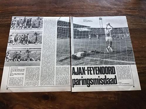 Voetbal artikel Ajax Feyenoord september 1977 Paringsmisdaad, Verzamelen, Sportartikelen en Voetbal, Gebruikt, Ajax, Ophalen of Verzenden
