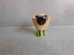 Eierdop Zwart Schaap Handpainted, Keramiek, Overige typen, Ophalen of Verzenden, Zo goed als nieuw
