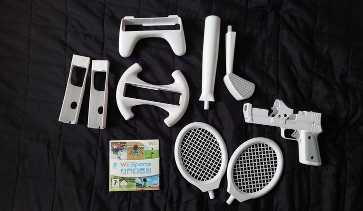 Nintendo Wii spel game Wii Sports met sport attributen, Spelcomputers en Games, Spelcomputers | Nintendo Wii, Ophalen of Verzenden