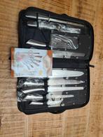 Royalty line, messenset in koffer/tas, Huis en Inrichting, Keuken | Bestek, Ophalen of Verzenden, Zo goed als nieuw, Rvs of Chroom