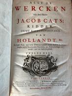 oud antiek boek 1712 Jacob Cats Alle de Wercken 2dln holland, Antiek en Kunst, Ophalen of Verzenden