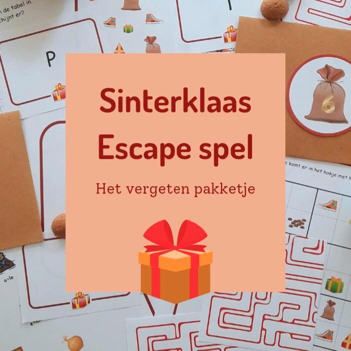 Sinterklaas escape spel, Hobby en Vrije tijd, Feestartikelen, Nieuw, Feestartikel, Kerst of Sinterklaas, Verzenden