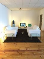 Metaform M2 bijzettafeltjes 60x60xH36, Ophalen, Minder dan 45 cm, Gebruikt, Vierkant