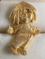 Goudkleurige broche cleo de la familia telerin, Overige materialen, 4 tot 7 cm, Gebruikt, Ophalen of Verzenden