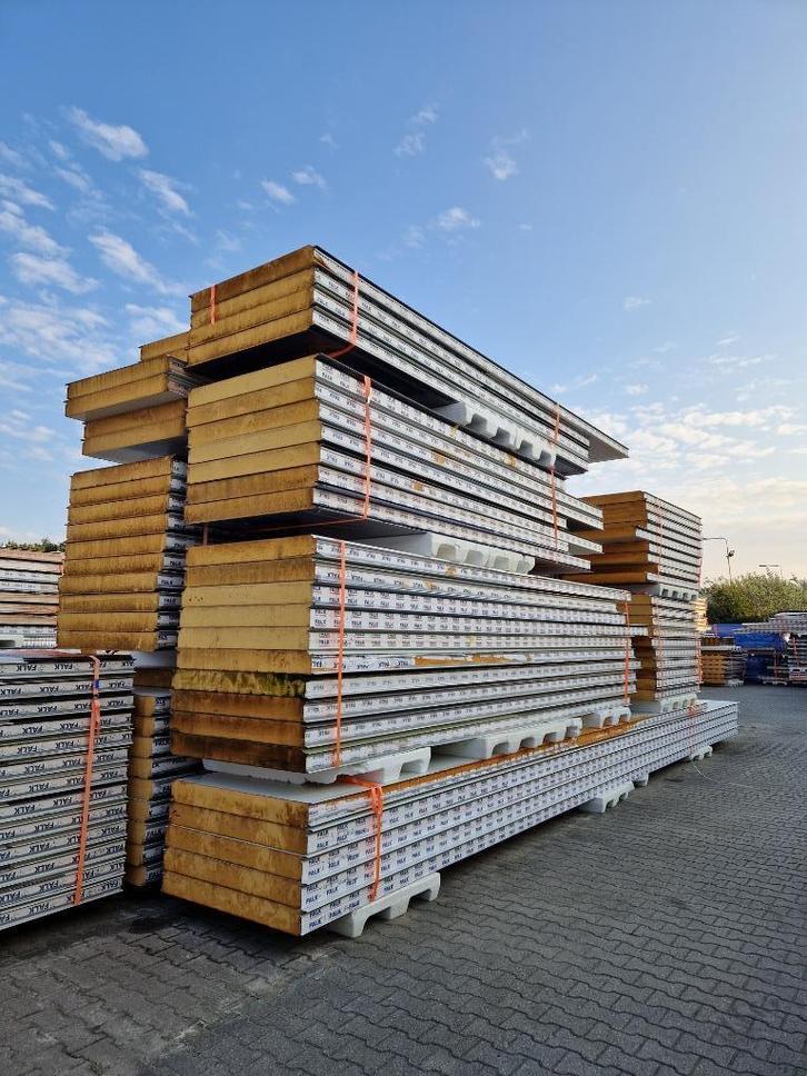 FALK 1060WB 120mm B-keus sandwichpanelen gevel €14,00/m2, Doe-het-zelf en Verbouw, Platen en Panelen, Zo goed als nieuw, Overige materialen