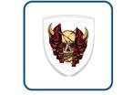 Skull design 20 Doming 3D stickers,Gel,Decal,Auto,Motor,Helm, Verzenden, Nieuw, Overige typen
