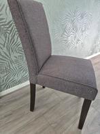 6 grijze eetkamerstoelen, Huis en Inrichting, Ophalen, Zo goed als nieuw, Vijf, Zes of meer stoelen, Stof