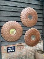 Stoere schijfjes roest spiegel, Ophalen, Rond, Nieuw, Nvt