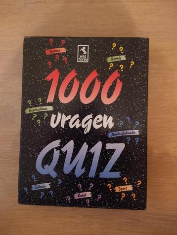 1000 vragen quiz  beschikbaar voor biedingen