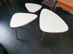vintage en retro bijzettafeltjes, Huis en Inrichting, Ophalen, Gebruikt, Rond, Minder dan 55 cm