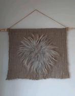 Wandkleed / wandhanger shabbydoek met schapenvacht, Ophalen of Verzenden, Nieuw
