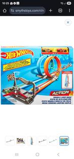Hot Wheels Racebaan Double Loop Dash 3,6 m, Kinderen en Baby's, Speelgoed | Racebanen, Ophalen, Racebaan, Zo goed als nieuw, Hot Wheels