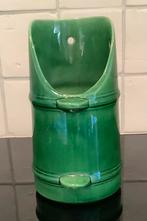 Retro groen (wand) bloempotje, Ophalen of Verzenden, Huis en Inrichting