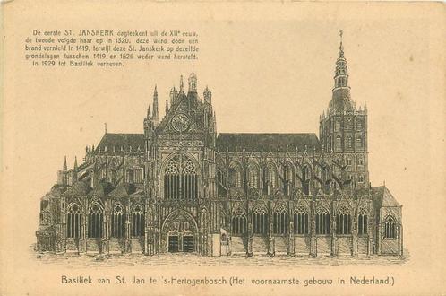 (701-370-037) Den Bosch Basiliek van St Jan, Verzamelen, Ansichtkaarten | Nederland, Noord-Brabant, Verzenden