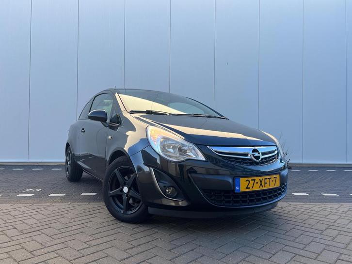 Opel Corsa 1.4 16V 3D 2012 Zwart, Auto's, Opel, Particulier, Corsa, Benzine, B, Hatchback, Handgeschakeld, Origineel Nederlands