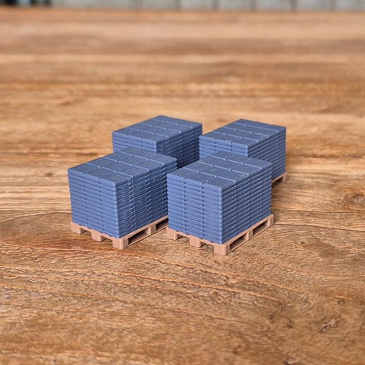 Pallet met 13 Lagen Stoeptegels 1-50 – Set van 4, Hobby en Vrije tijd, Modelauto's | 1:50, Nieuw, Bus of Vrachtwagen, Overige merken