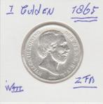 W III mooie 1 gld 1865 zfr., Postzegels en Munten, Munten | Nederland, 1 gulden, Koning Willem III, Zilver, Ophalen of Verzenden