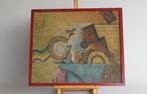 Abstract Schilderij met Industriële Vormen, Ophalen