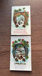 Nieuwjaar. Hoefijzer. Gedicht,landelijk sneeuw,klaver4, Ophalen of Verzenden