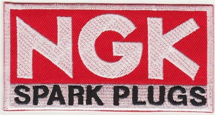 NGK Spark Plugs stoffen opstrijk patch embleem #1, Motoren, Accessoires | Stickers, Ophalen of Verzenden